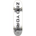 Skateboard ZOO YORK Logo Block 7.75" | WHITE