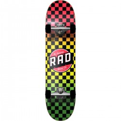 Skateboard RAD Checkers 8" | Rasta