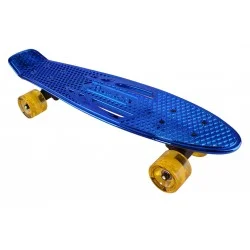Pennyboard KARNAGE CHROME Retro Blue/Yellow penny board 22,5"|57cm Cruiser