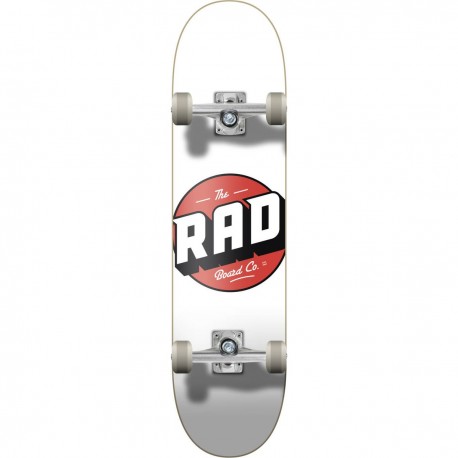 Skateboard RAD Logo Progressive 8" | WHITE