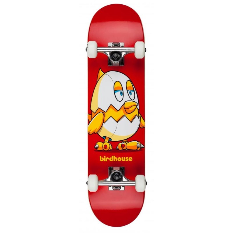 Skateboard BIRDHOUSE Stage 1 Chicken Mini 7.38" | RED