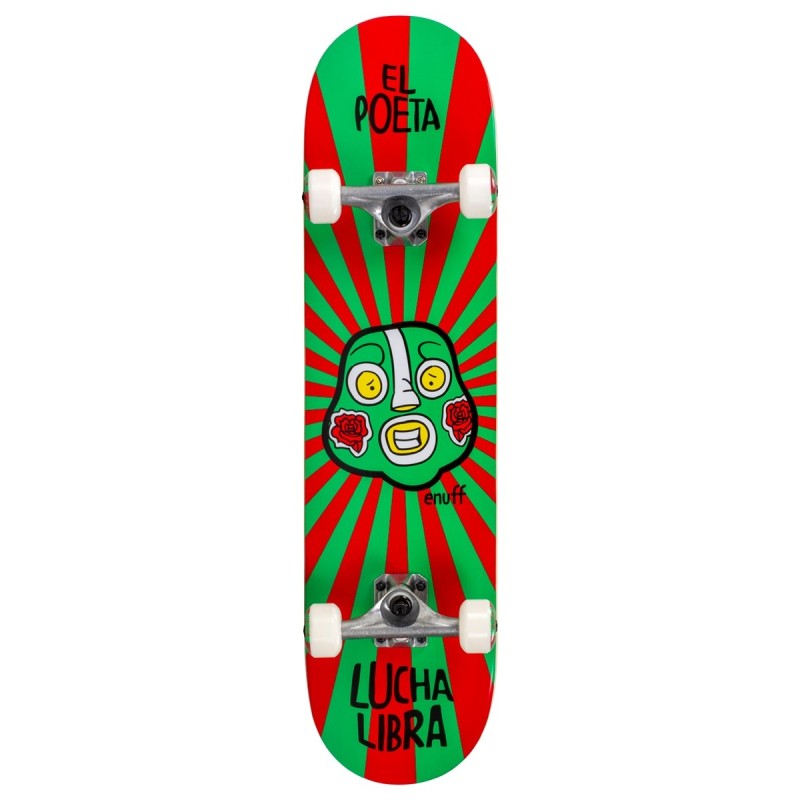 Skateboard ENUFF Lucha Libre Mini 7.25x29.5" | 18.5x75cm | RED-GREEN