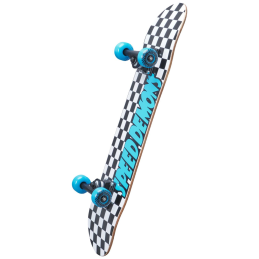 Skateboard SPEED DEMONS Checkers 31.5x8" | 80x20.3cm | BLUE
