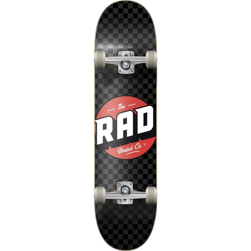 Skateboard RAD Checkers Progressive 32x8" | 81.3x20.3cm | BLACK-GREY