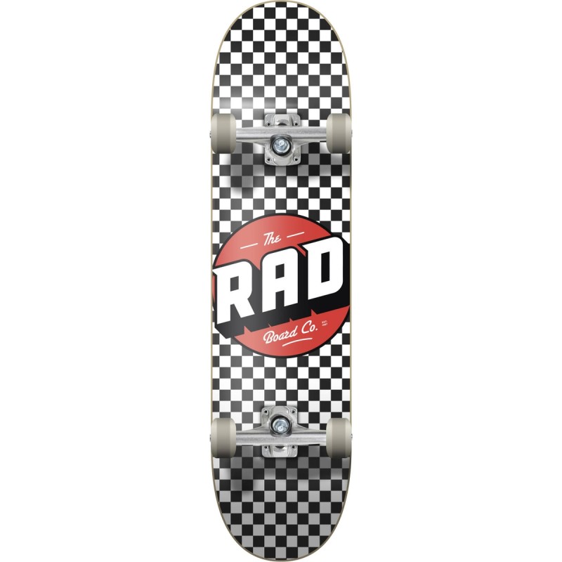 Skateboard RAD Checkers Progressive 31.75x7.75" | 80.7x19.7cm | BLACK-WHITE